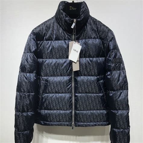 dior oblique down jacket replica|dior oblique puffer jacket.